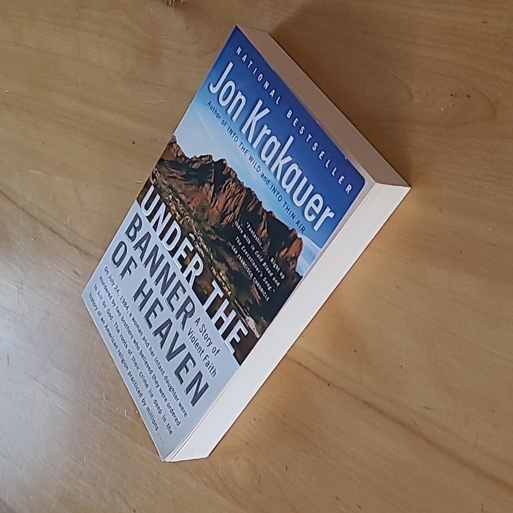 😍3/$25 Under the Banner of Heaven (soft cover book) by Jon Krakauer - Picture 4 of 8